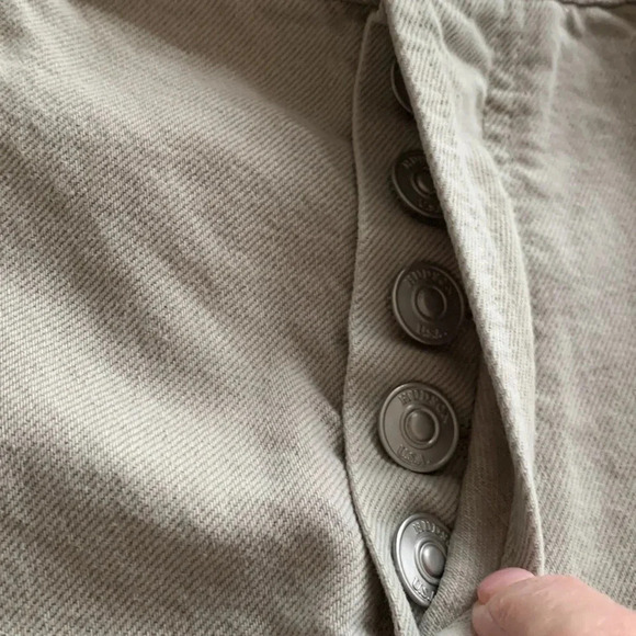 HUDSON Jean Shorts Lori High Rise Short In Distressed Peyote Beige Size 32 NWT - Picture 13 of 14